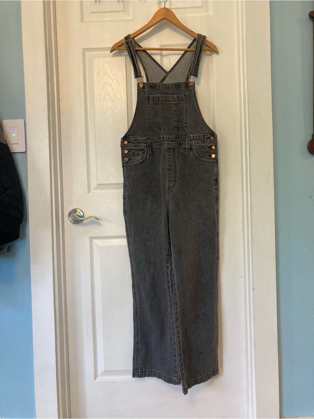 Universal Thread Gray Denim Overalls